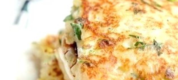 Картофельные оладьи с сыром