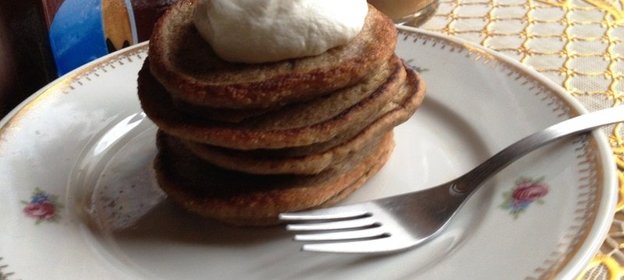 Овсяно-пшеничные оладьи Кофе с молоком