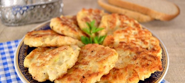 Оладьи куриные с рисом