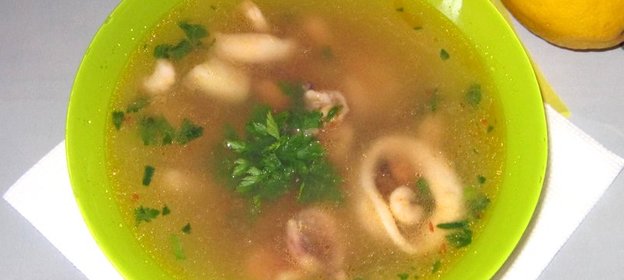 Суп из морского коктейля