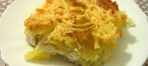 Картофельная запеканка с грудкой