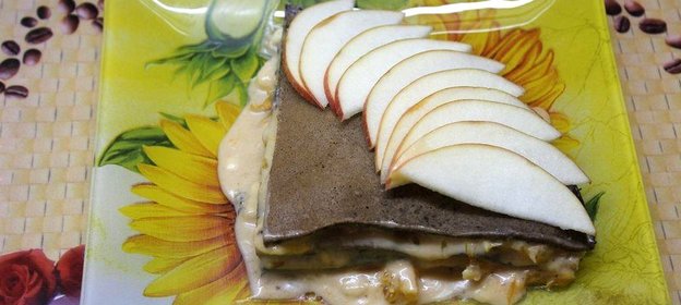 Блинный шоколадный торт