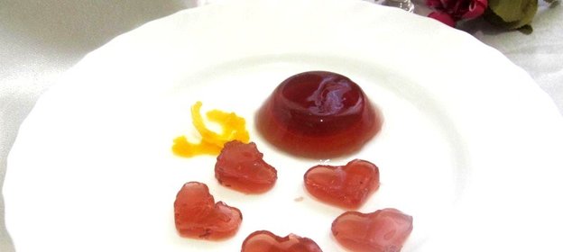 Желе из красного вина