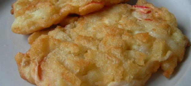 Рыбные оладьи с хлебной корочкой
