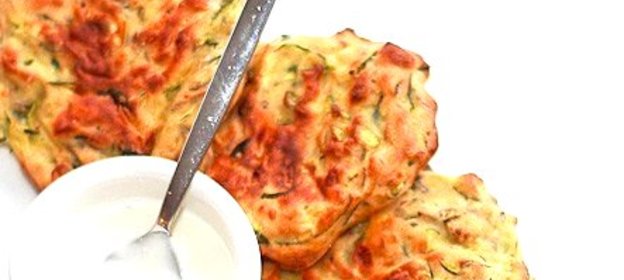 Кабачковые оладьи в духовке