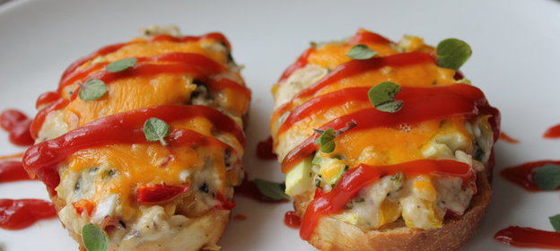 А ля пицца на батоне