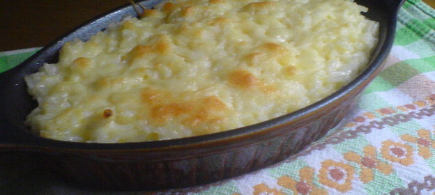Рисовая запеканка с сыром