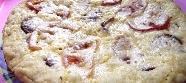 Пицца на сковороде без сметаны