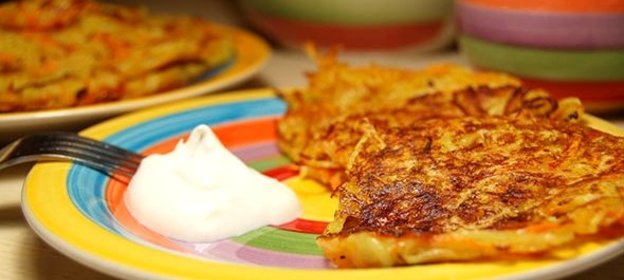 Картофельные оладьи постные