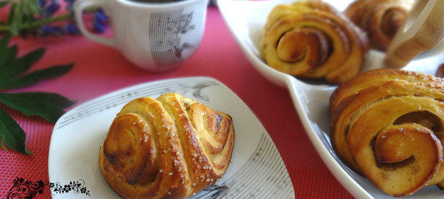 Сладкие булочки с корицей и мускатом или завтрак для любимого!