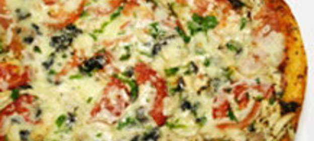 Пицца с курицей и грибами