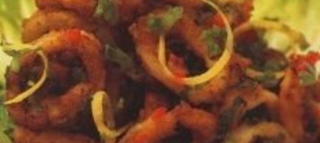 Жареные кольца кальмаров