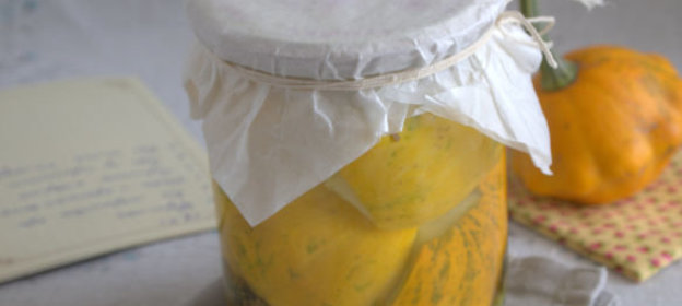 Консервированные патиссоны в остром маринаде