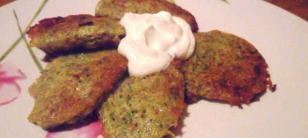 Картофельно-кабачковые оладьи с майораном (ФМ ужин за 150 р)