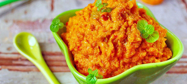 Дип из запеченной тыквы по-мароккански