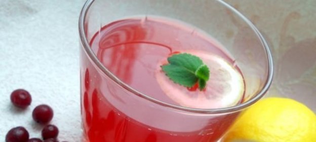 Морс из калины с медом