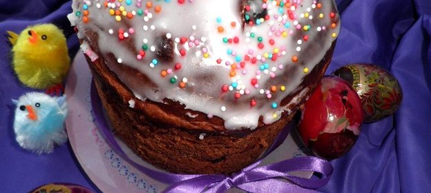 Кулич шоколадный