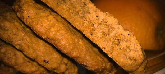 Овсяное печенье с оранжевым настроением