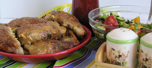 Фаршированные окорочка-заморские-средиземноморские!