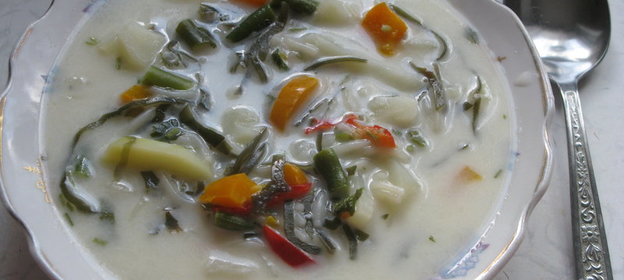 Супчик с морской капустой