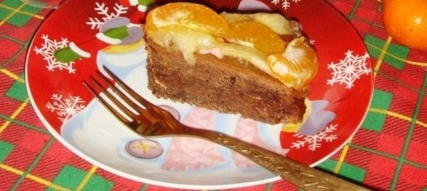 Шоколадный бисквитный пирог