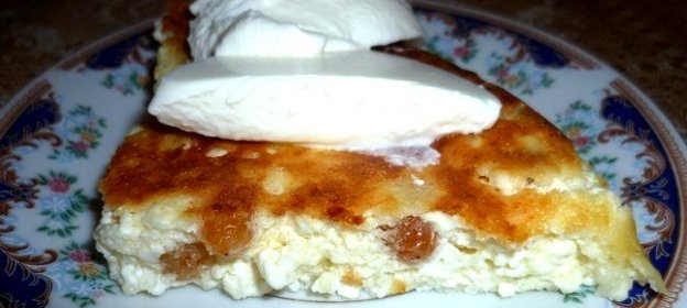 Запеканка из творога в мультиварке Панасоник