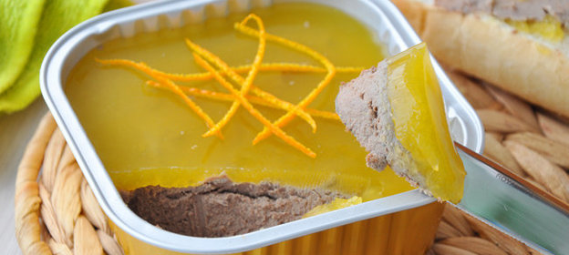 Паштет из куриной печени с апельсиновым желе
