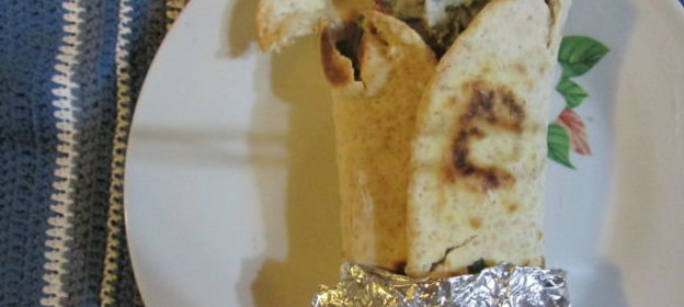 Лепешки (лаваш) с фалафель