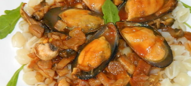 Паста с мидиями