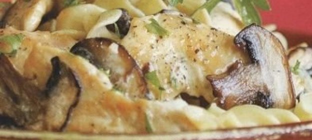 Грибной соус с куриным мясом