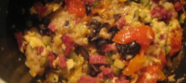 Пицца с маслинами