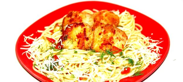 Паста с морскими гребешками