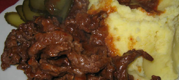 Бефстроганов или Как приготовить бефстроганов на скорую руку