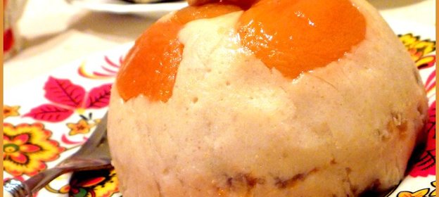 Пирожное-десерт фасолево-ореховое с курагой