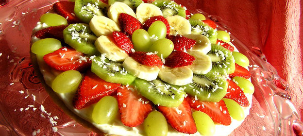 Творожно-фруктовая пицца