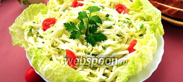 Салат из пекинской капусты с огурцом и яйцами