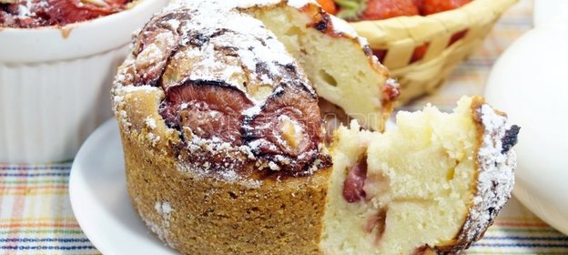 Вкусный кекс с клубникой «Арчи»