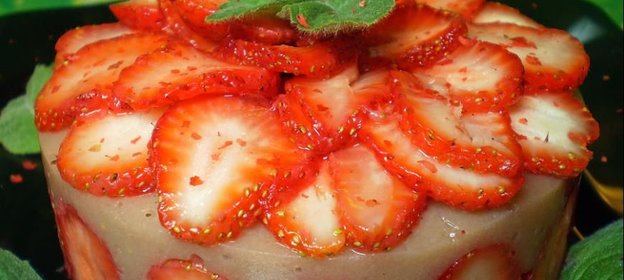 Клубнично-банановое желе на агаре