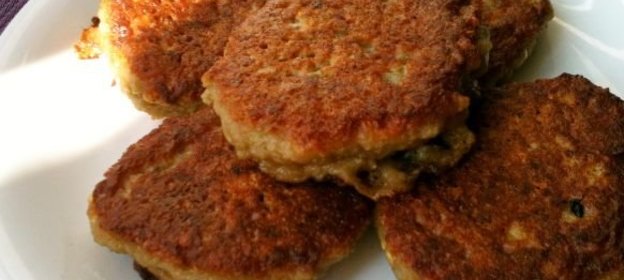 Оладьи из баклажанов (сырых)