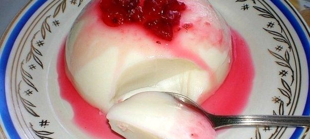 Кефирное желе