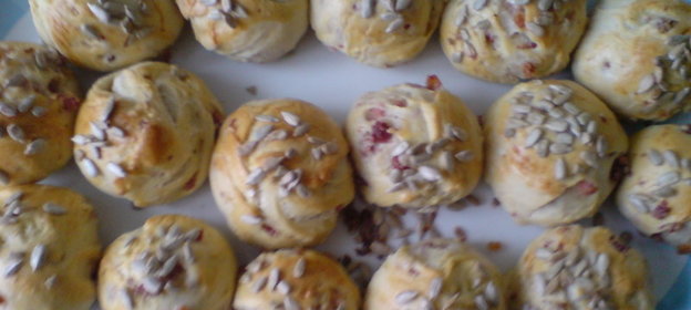 Булочки с ветчиной(вариант)