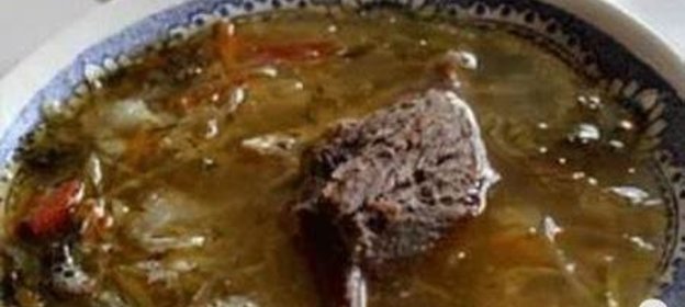 Щи с ветчиной