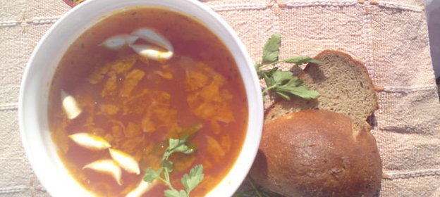 щи русские...да с квашеной капусткой!!