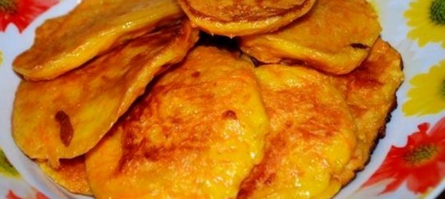 Оладьи из моркови с овсянкой