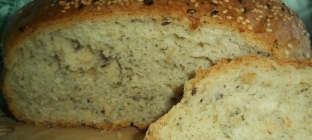 Хлеб со щавелем,ревенем и крапивой