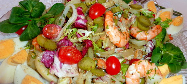 Салат Морской бриз с камчатской ноткой