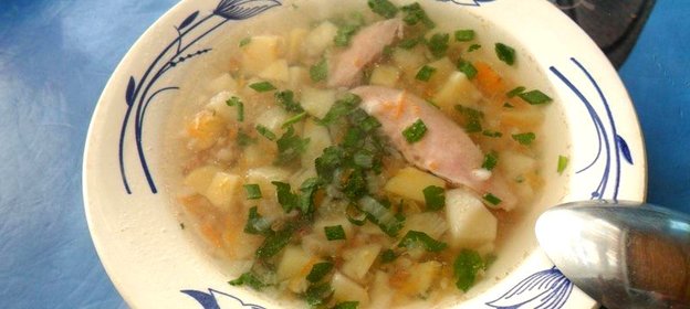 Диетический гречневый суп с курочкой