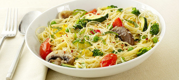 Спагетти с шампиньонами в мультиварке