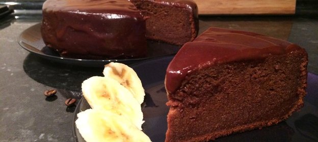 Шоколадно-банановый торт