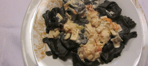 Соус для пасты (из королевских креветок)